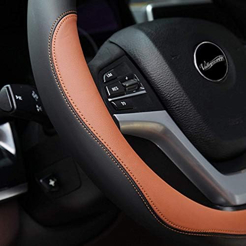 Valleycomfy Microfiber Leather Steering Wheel Cover Large-Size - Image 2