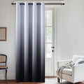 SimpleHome Ombre Gradient Black White to Gray Curtains by SimpleHome
