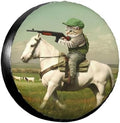 Cat Riding On Horse Spare Tire Cover by TZBVTAU