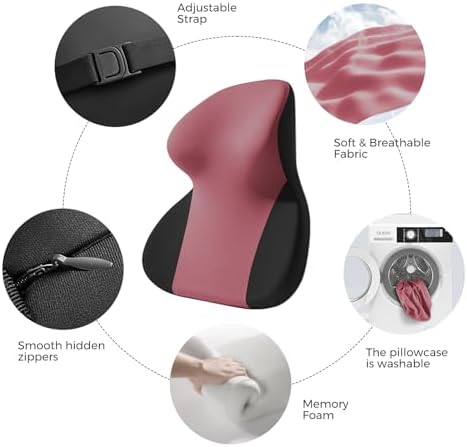 BEBAS Car Headrest Pillow, Ergonomic Neck Pillow - Image 3