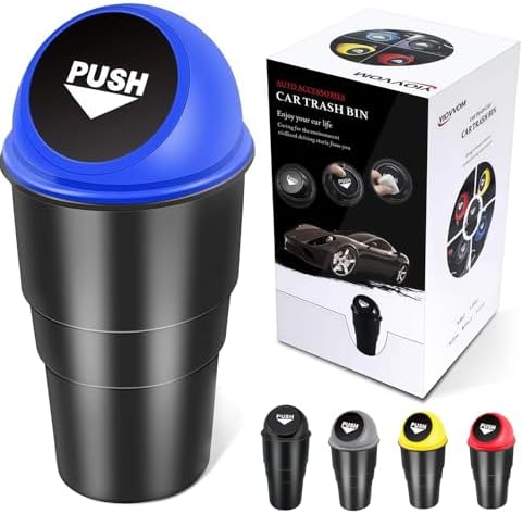 Cup Holder Trash Can, Leakproof Car Trash Can by YIOVVOM
