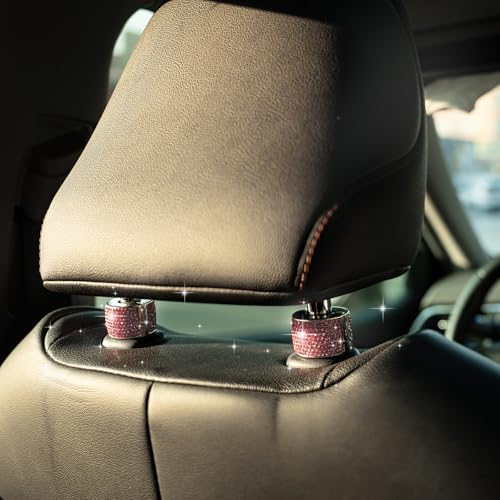 Rislobx 2PCS Magnetic Car Headrest Collars, Rhinestone Car Head Rest Collars - Image 5