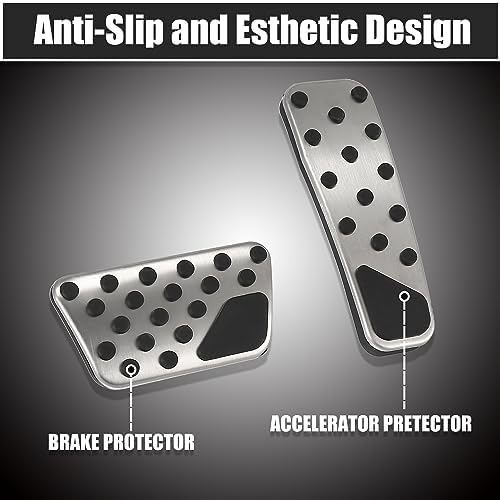 X AUTOHAUX Brake Pedal Pad Gas Accelerator Cover Set - Image 5