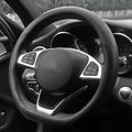 D Shaped Car Steering Wheel Cover 14.5"-15", Non-Folding Packaging by Mihecor