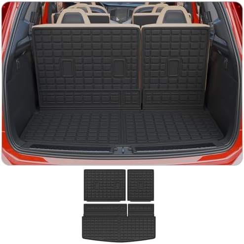 Trunk Mat & Backrest Mats for 2018-2024 Ford Expedition (No Max by Thinzyou
