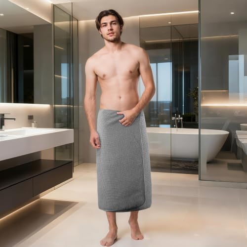 POLYTE 380 GSM Poly Blend Microfiber Quick Dry Waffle Bath Towel, 30x60 in - Image 7