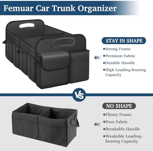Femuar Car Trunk Organizer-Collapsible Car Storage - Image 2