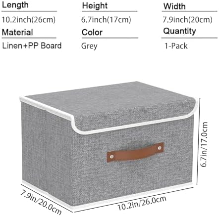 Yawinhe Collapsible Storage Boxes, 10.2x7.9x6.7in - Image 5