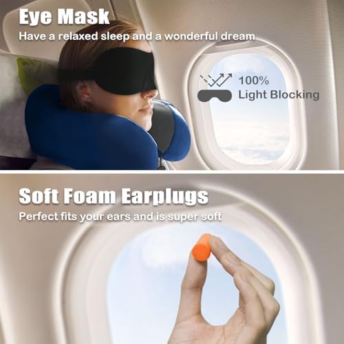 Travel Pillow, Memory Foam Neck Pillow - Image 2