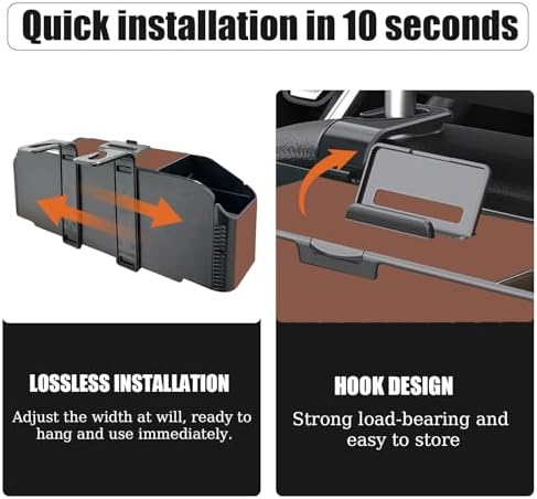 Back Seat Car Organizer, 5 in 1 Multifunctional Car Back Seat Storage Box - Image 4