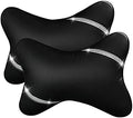 2 Pack Car Headrest Pillow Diamond Dual-Side PU Leather Neck Pillows, Cushion by VVHOOY