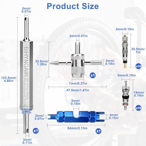 Linkstyle Valve Core Removal Tool Kit: 20PCS Presta Schrader Valve Cores - Image 2