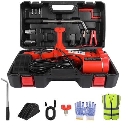 EFFIROSO Premium 10 in 1 Electric Scissor Jack Enhanced Safety 3 Ton Car Jack by EFFIROSO