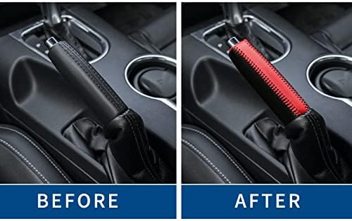 Black Red Handbrake Cover Compatible - Image 6
