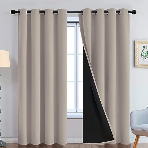 Yakamok Natural Blackout Curtains 96 Inches Long by Yakamok