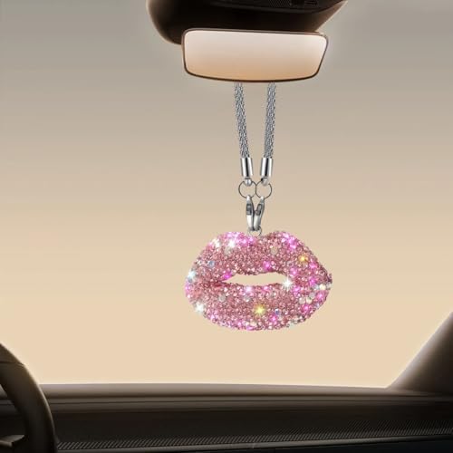 Bling Lip Diamond Car Hanging Accessories by smilfuy