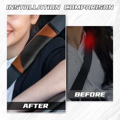 2PCS Car Seat Belt Cover Pads, Seatbelt Shoulder Cushion - Image 5