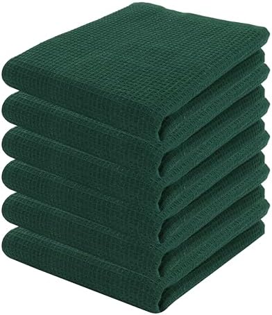 PurpleEssences Solid Kitchen Cloths, Dish Towel 15x25 Set of 6 by PurpleEssences