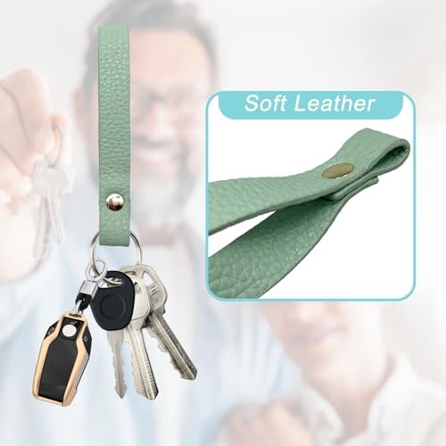 Leather Key Fob Holder, Access Card Key Chains RFID Protector, NFC Smart Key - Image 3