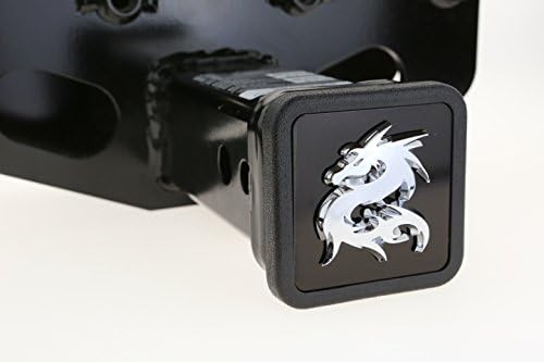 3D Chrome Emblem Trailer Hitch Cover Tube Plug Insert - Image 5