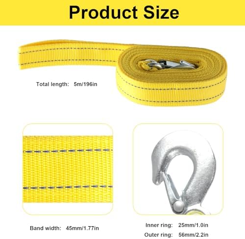 1 Pcs Tow Straps Heavy Duty - Image 2