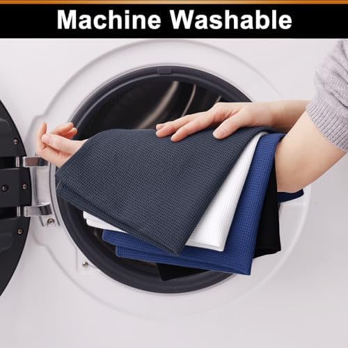 Homaxy 100% Cotton Waffle Weave Kitchen Towels, 4 Pack - Image 5