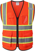 Hi Vis Reflective Safety Vest for Men Women by Ekkosafety