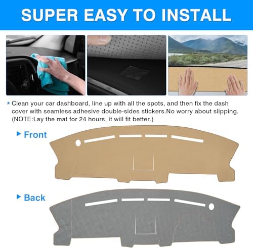 Autorder Beige Dashboard Cover Mat - Image 5