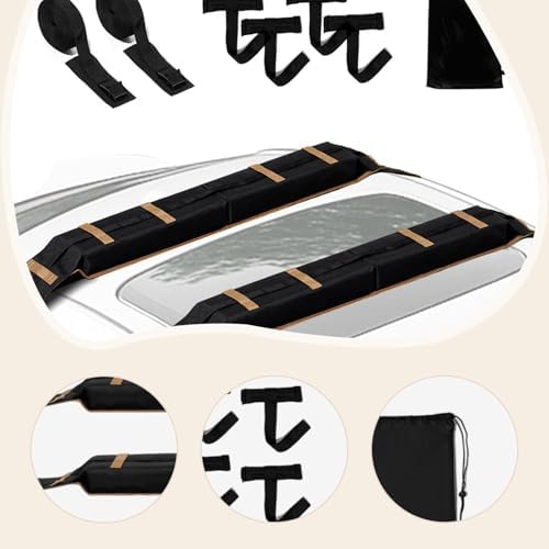 Car Soft Roof Rack Pads Easily Install Vehicle Roof Cushion Car Top - Image 3