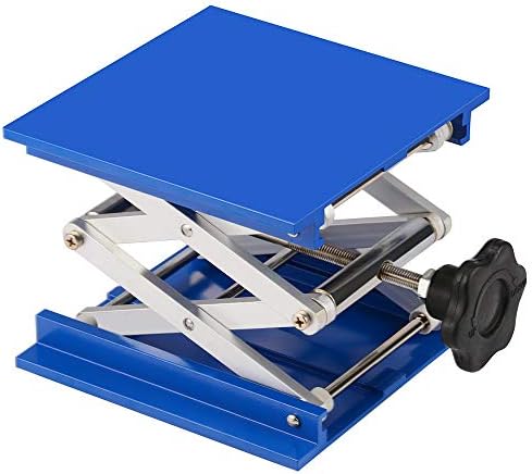 stonylab 6x6 inch Lab Jack, 150x150 mm Aluminum Alloy Top Deck Laboratory by StonyLabScientific