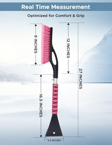Autovir 27" Snow Brush and Ice Scrapers - Image 2