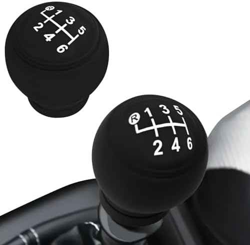 Automotive Gear Shift Knob Cover, 6-Speed Manual Transmission Silicone Shift by Unknown