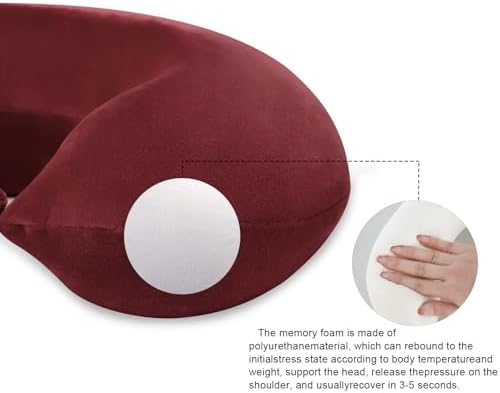 Travel Neck Pillow Memory Foam Neck Pillows - Image 5