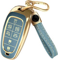 Lucrum Compatible with Hyundai Key Fob Cover & Keychain by Lucrum