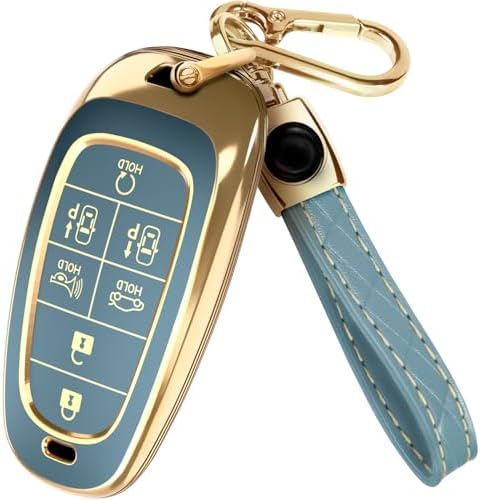 Lucrum Compatible with Hyundai Key Fob Cover & Keychain by Lucrum