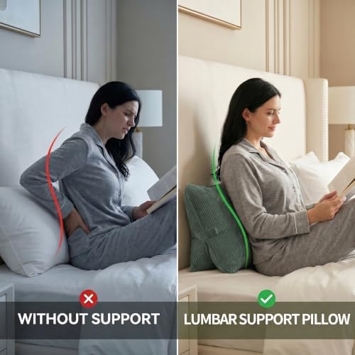 Pat. Pend. Corduroy Lumbar Support Pillow - Image 3