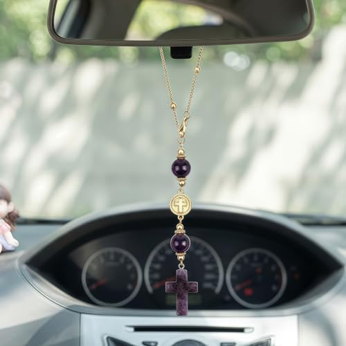 Crystal Hanging Car Charm, Stone Style Car Decor - Image 6