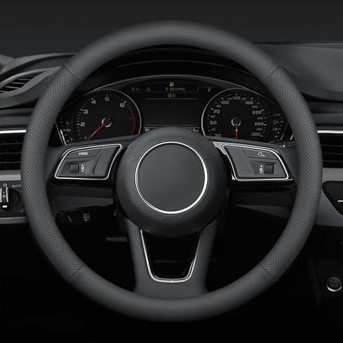 Steering Wheel Cover 14.5"-15", Heavy-Duty, Non-Folding Packaging by Mihecor