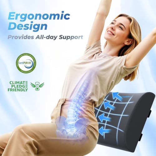 Lumbar Support Pillow, Ergonomic Back Cushion - Image 3