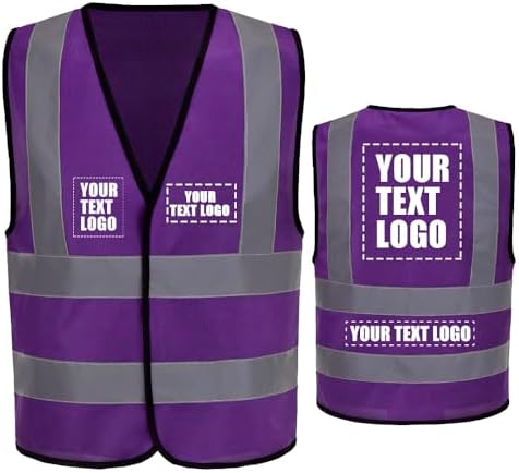 AYKRM 12 colour High visibility viz vest hi vis viz reflective work by AYKRM