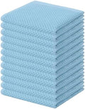 Kitinjoy 100% Cotton Waffle 12-Pack Kitchen Towels, Sky Blue by Kitinjoy