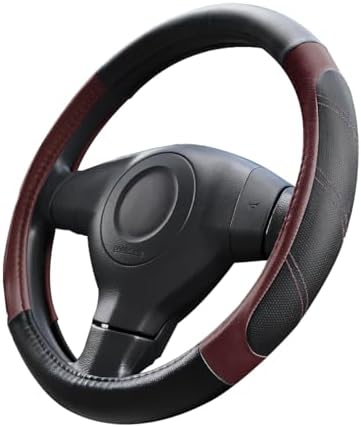 14.5-15 Inch Leather Steering Wheel Cover, Non Slip - Image 5