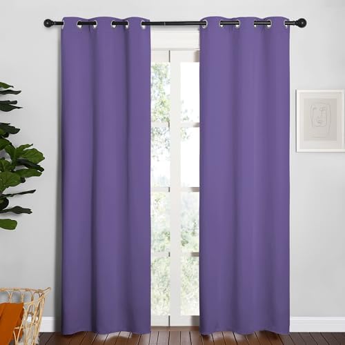 NICETOWN Window Curtain Panels, Thermal Insulated Solid Grommet Blackout by NICETOWN
