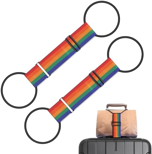 2Pcs Luggage Straps Bag Bungee Luggage Straps Suitcase Adjustable Belt，Add a by ZXZone