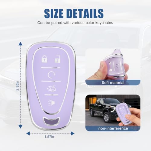 for Chevy Key Fob Cover, 5 Buttons TPU Key Cover - Image 5