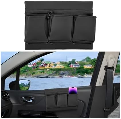 Mandark Leather Car Window Armrest Organizer by Unknown