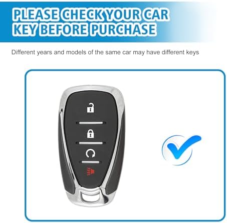 Rislobx Key Fob Cover Fit for Chevy Key, Car Key Case Protector for Volt Bolt - Image 2