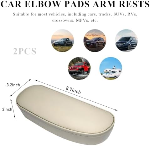 Yourkar 2 PCS Car Armrest Support Cover, Left Side Door Armrest Cushion Pad - Image 2