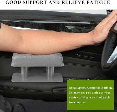 Car Armrest Pad, Adjustable Height Left Elbow Support Anti-Fatigue Car Door Arm - Image 4