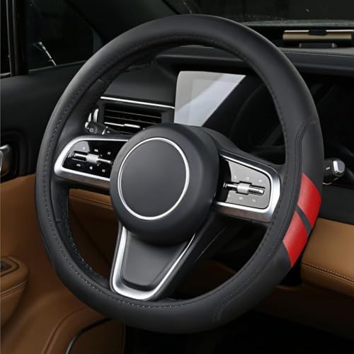 Leather Steering Wheel Cover 14.5-15 inchCompatible - Image 5